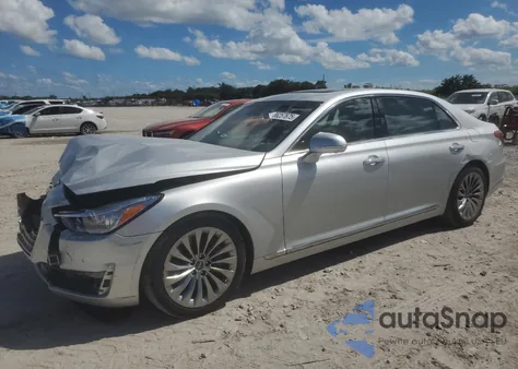 2018 Genesis G90 Premium z USA, uszkodzony, nr VIN KMHG34JA4JU045534